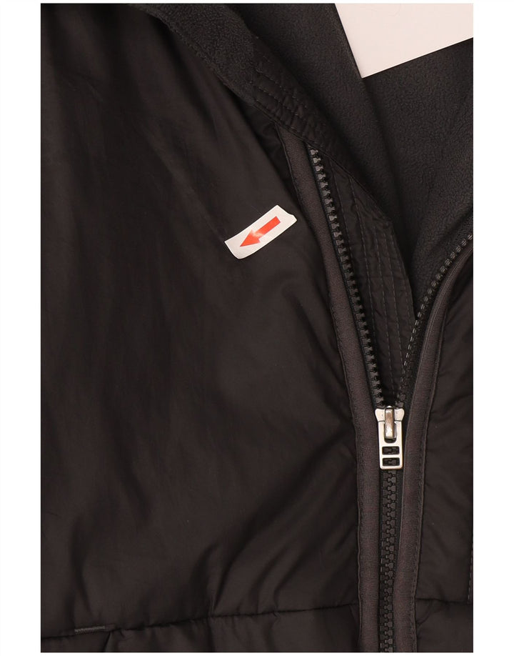 Nike Herren-Jacke mit Kapuze, gepolstert, UK 38, mittelgraues Polyester