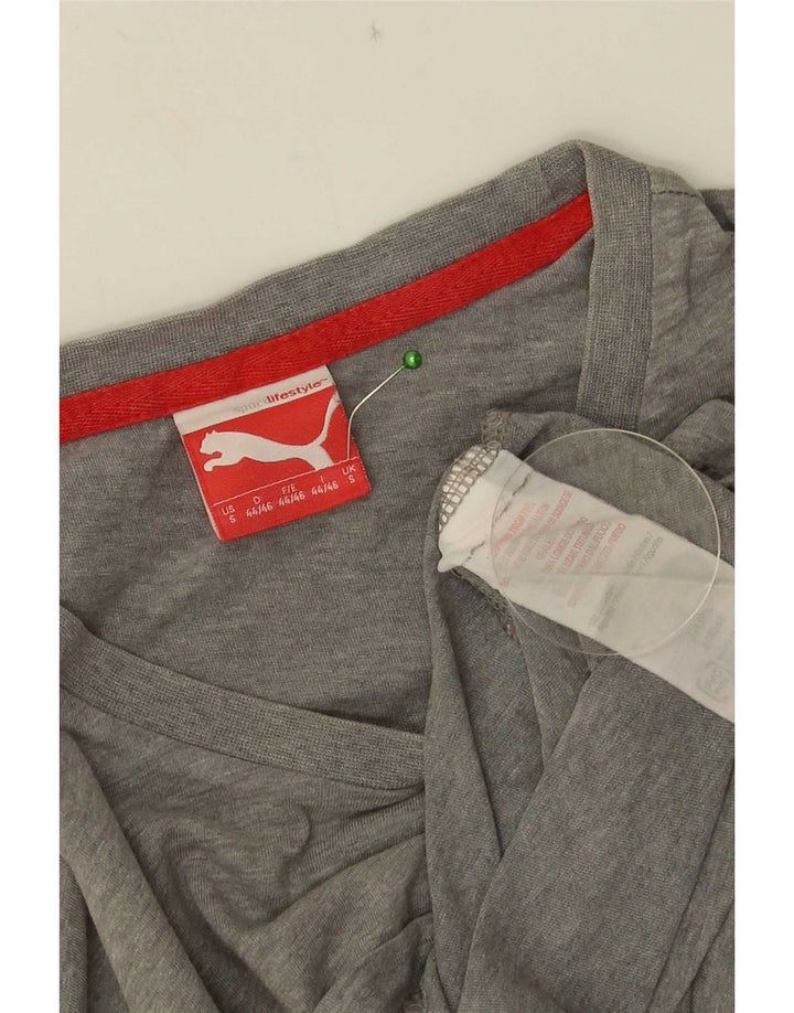 Puma Herren T-Shirt Top Small Grau Baumwolle