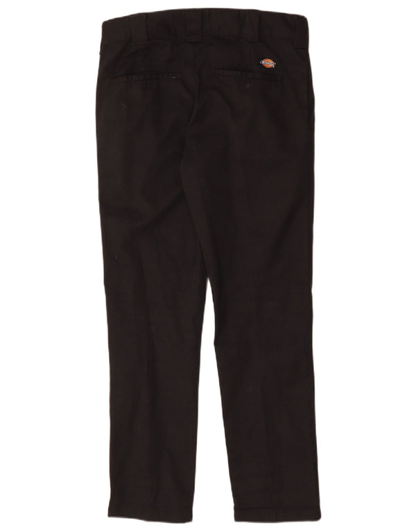 Dickies Mens Slim Fit Chino Trousers W29 L30 Black Cotton