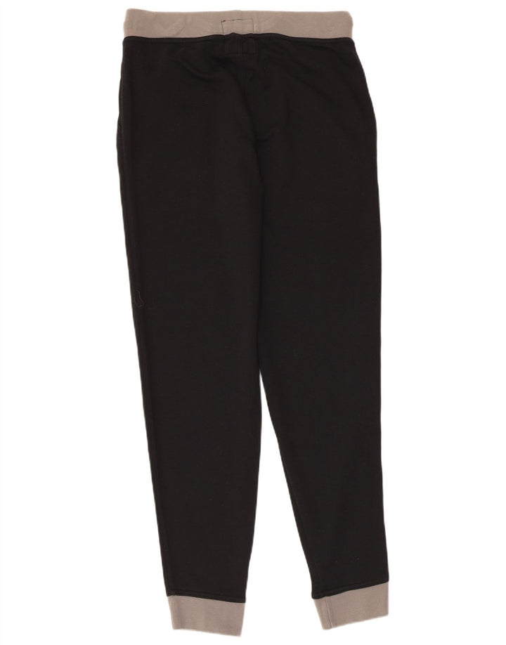 Kappa Damen Trainingshose Jogger UK 14 Mittelschwarze Baumwolle