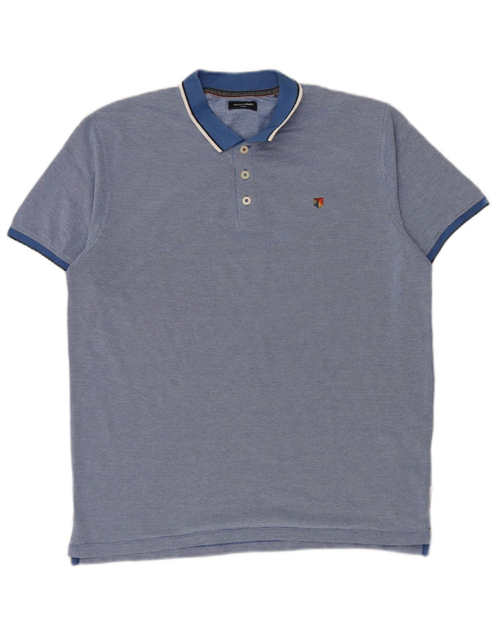 Jack & Jones Herren Poloshirt XL Blau Baumwolle