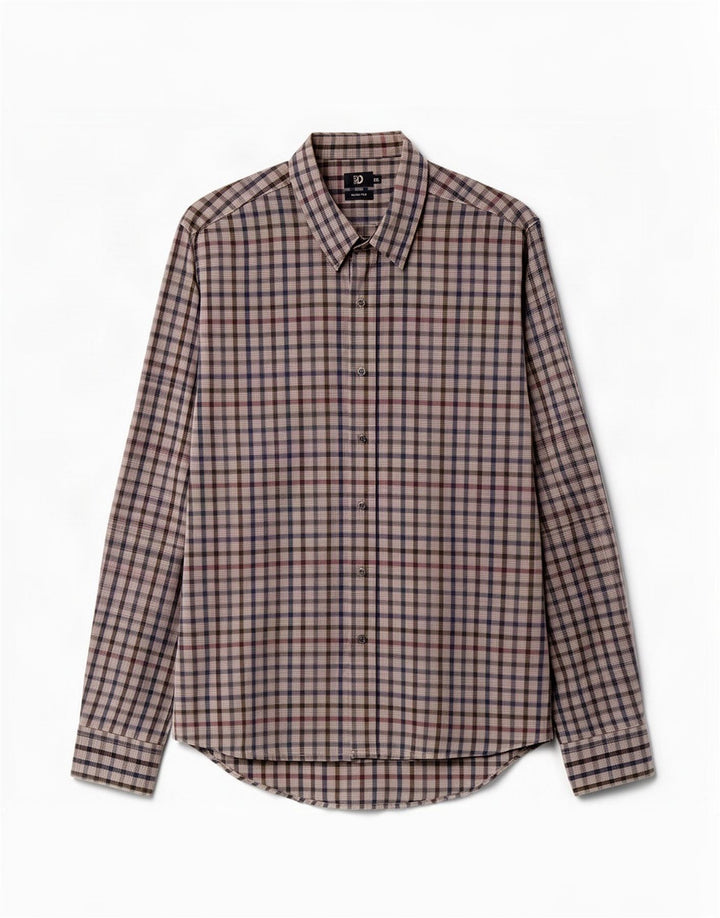 Dack's Herren Slim Fit Hemd 2XL grau kariert Baumwolle