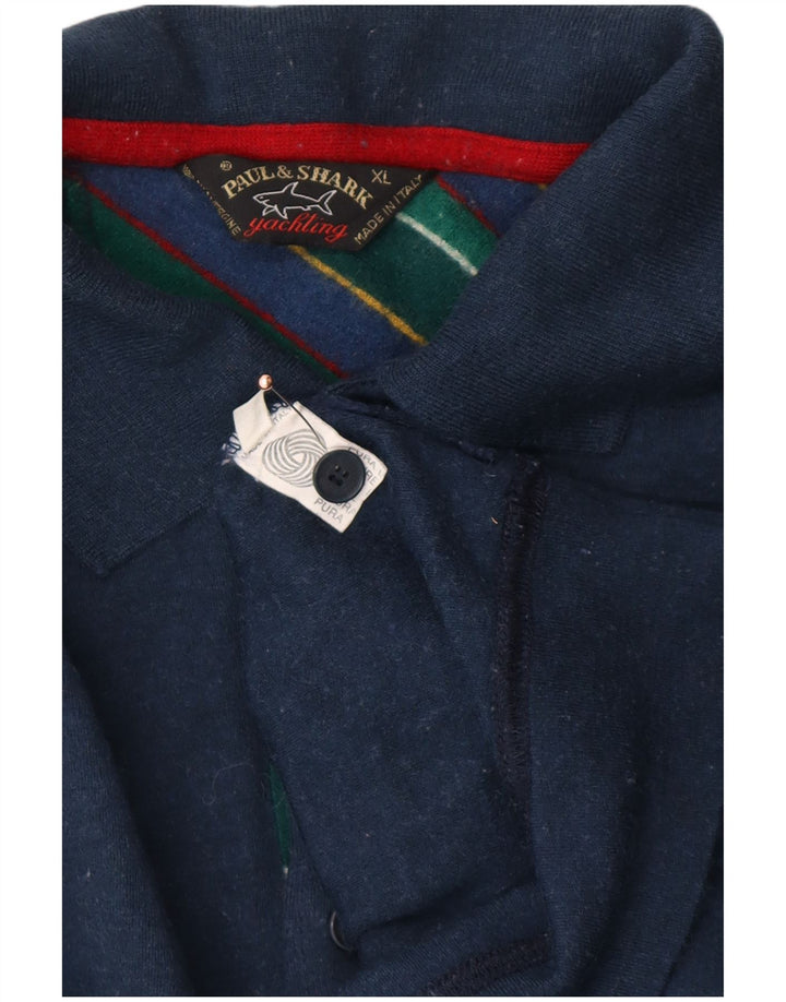 PAUL & SHARK Herren Yachting Poloshirt XL Marineblaue Wolle