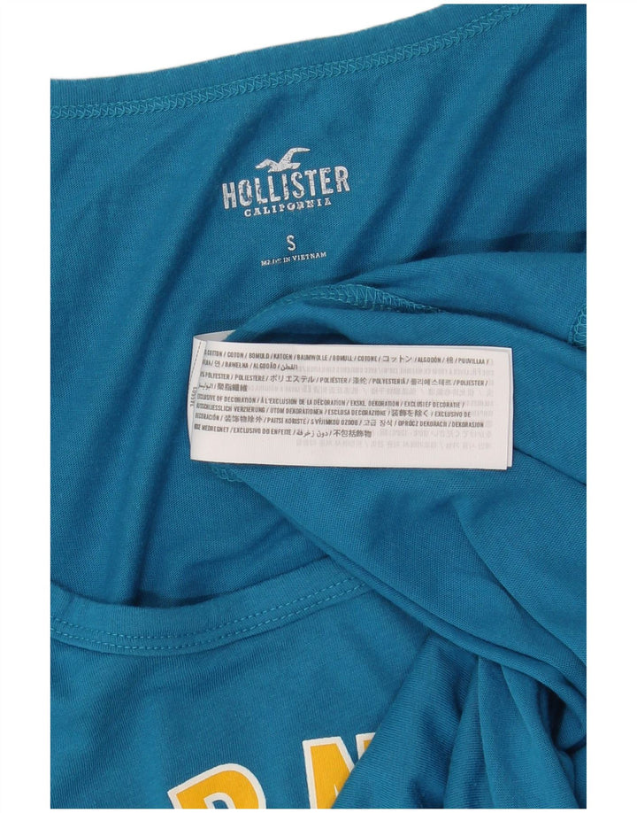HOLLISTER Herren-Weste mit Grafik, Größe S, Blau, Baumwolle