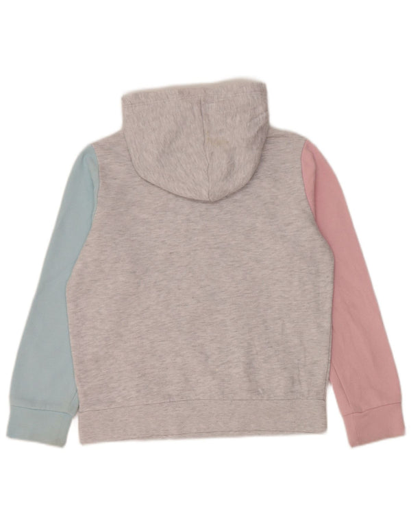 Puma Mädchen Kapuzenpullover, 10–11 Jahre, Mittelgrau, Farbblock