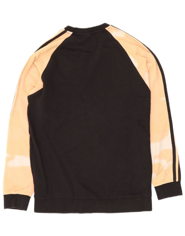 ADIDAS Herren Sweatshirt Pullover Medium Black Tie Dye Cotton