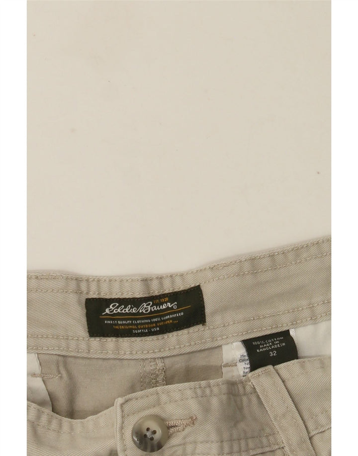 Eddie Bauer Herren Chinoshorts W32 mittelgraue Baumwolle