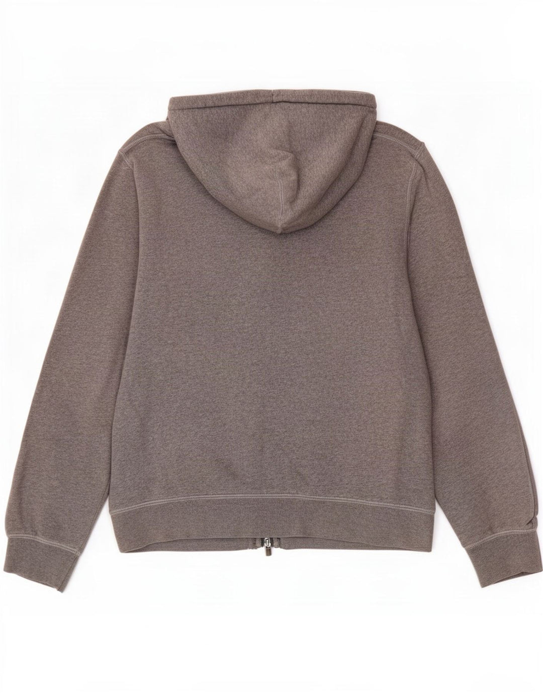 Hackett Herren-Kapuzenpullover mit Reißverschluss, mittelgraue Baumwolle