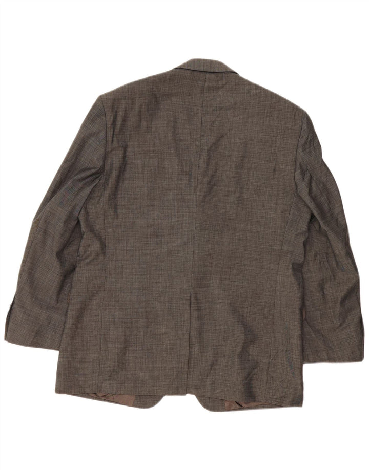 Marks & Spencer Herren-Blazer mit 3 Knöpfen, UK 42, XL, graue Schurwolle