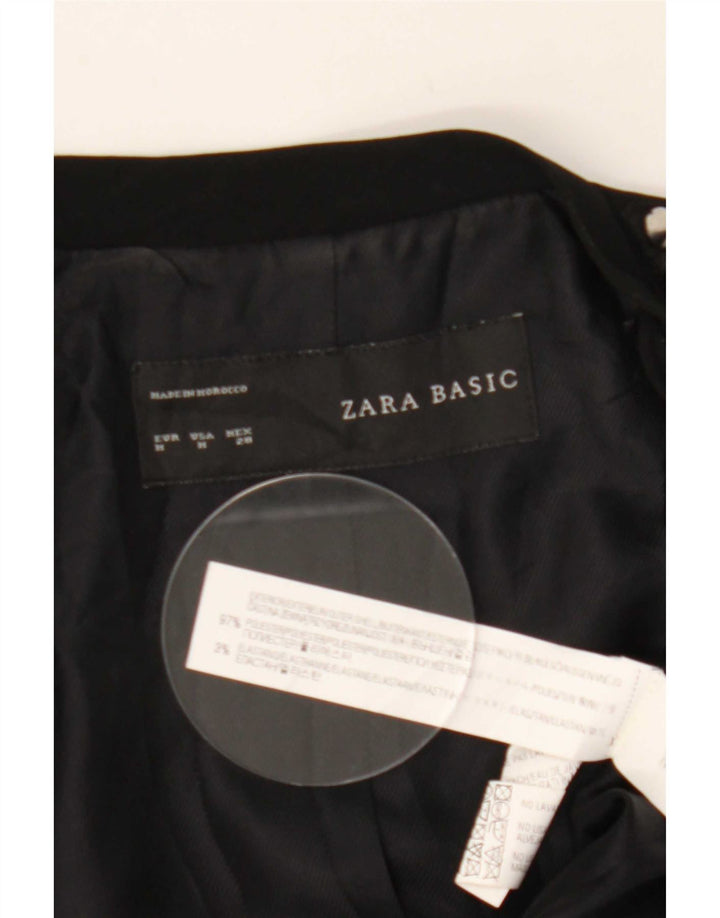 Offene Blazerjacke für Damen von Zara, UK 12, mittelschwarz, Polyester