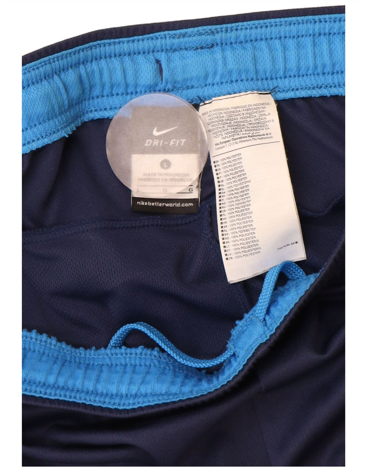 Nike Herren Dri Fit Sportshorts, groß, marineblaues Polyester