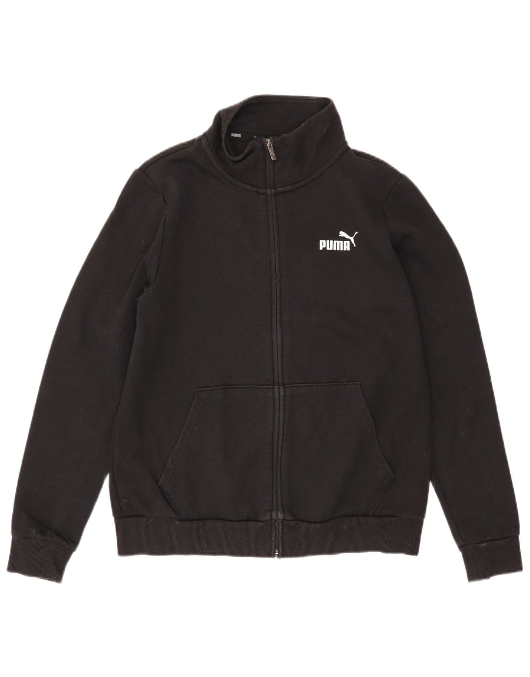 Puma Damen-Trainingsanzug, Top-Jacke, UK 16, Größe L, Schwarz, Baumwolle