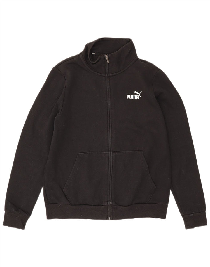 Puma Damen-Trainingsanzug, Top-Jacke, UK 16, Größe L, Schwarz, Baumwolle