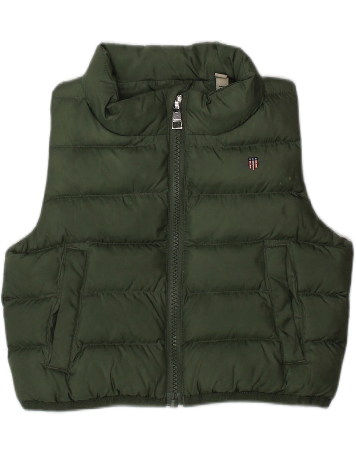 GANT Baby-Mädchen-Wattierungsjacke, 9–12 Monate, grünes Polyester