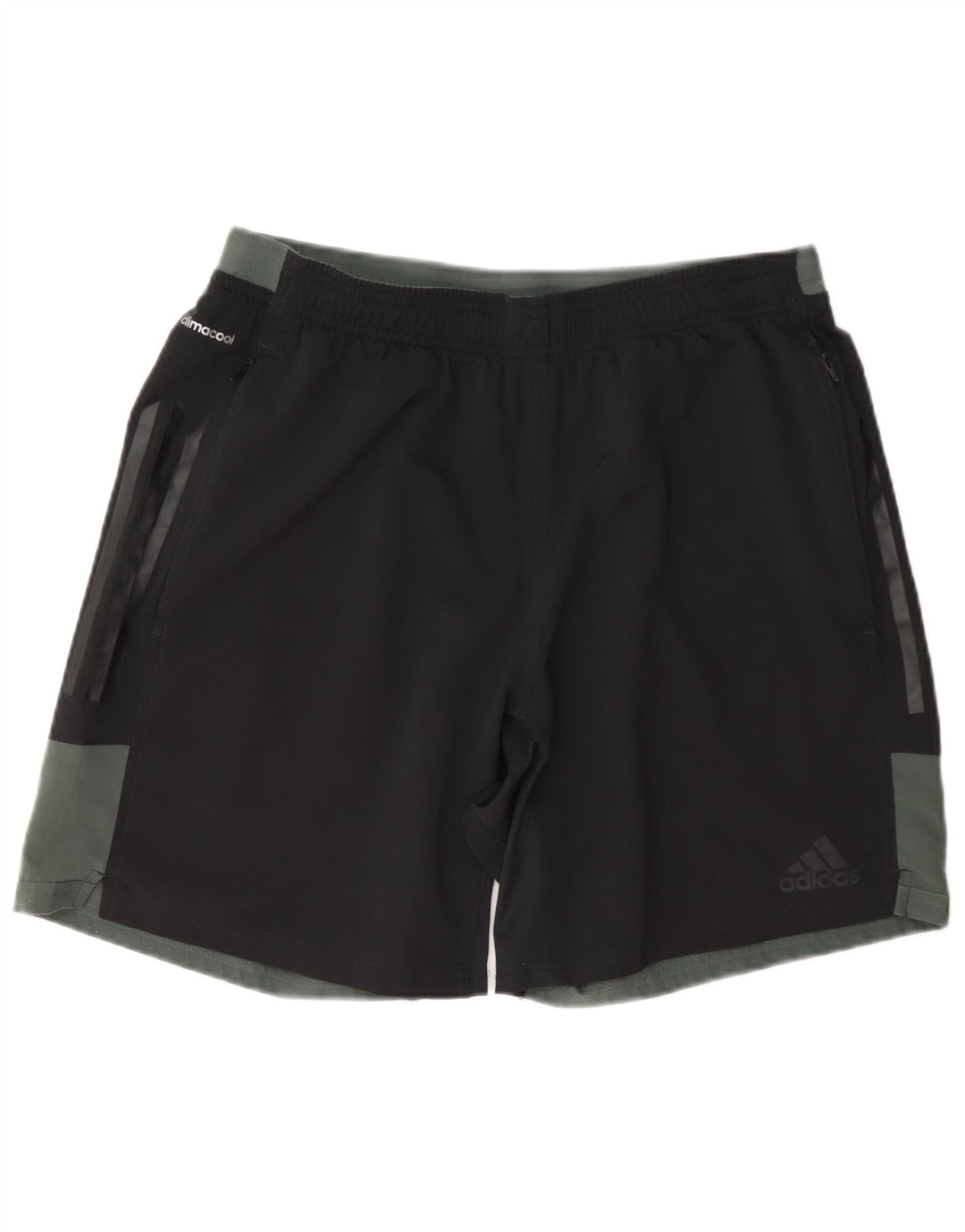 Adidas Herren Climacool Sportshorts, groß, schwarzes Farbblock-Polyester