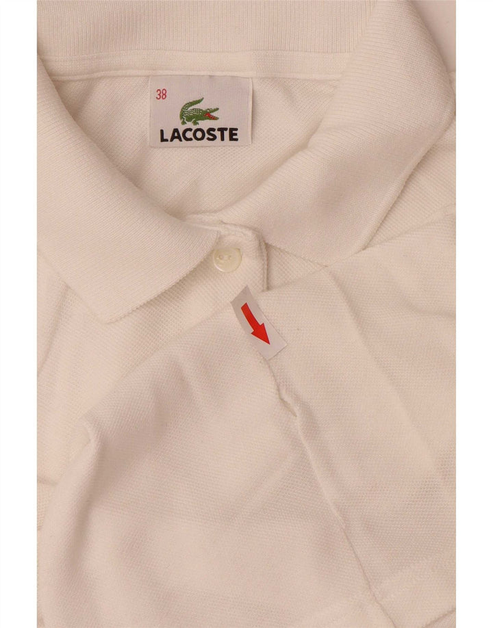 Lacoste Damen Poloshirt Größe 38 Medium Weiß