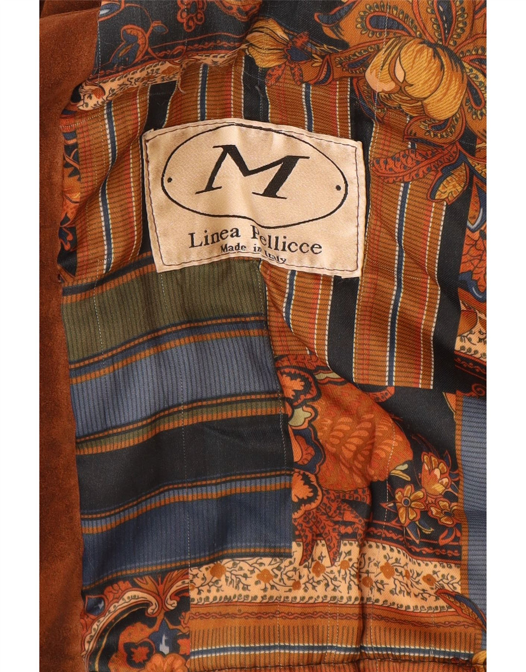 Vintage Damen Übergroßer zweireihiger Wildledermantel IT 42 Mittelbraun