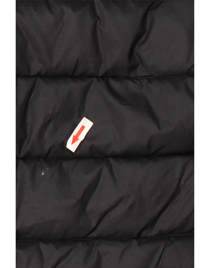 Blauer Wattierte Damenjacke mit Kapuze, UK 18, XL, Schwarz, Polyamid