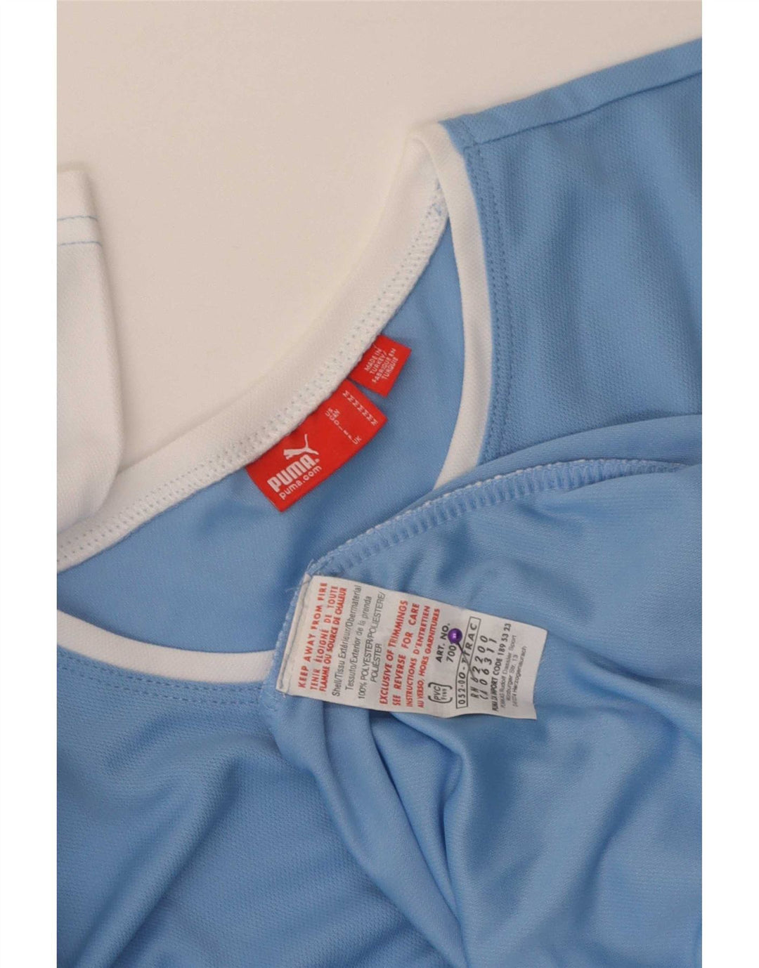 Puma Herren T-Shirt Top Mittelblaues Colourblock-Polyester