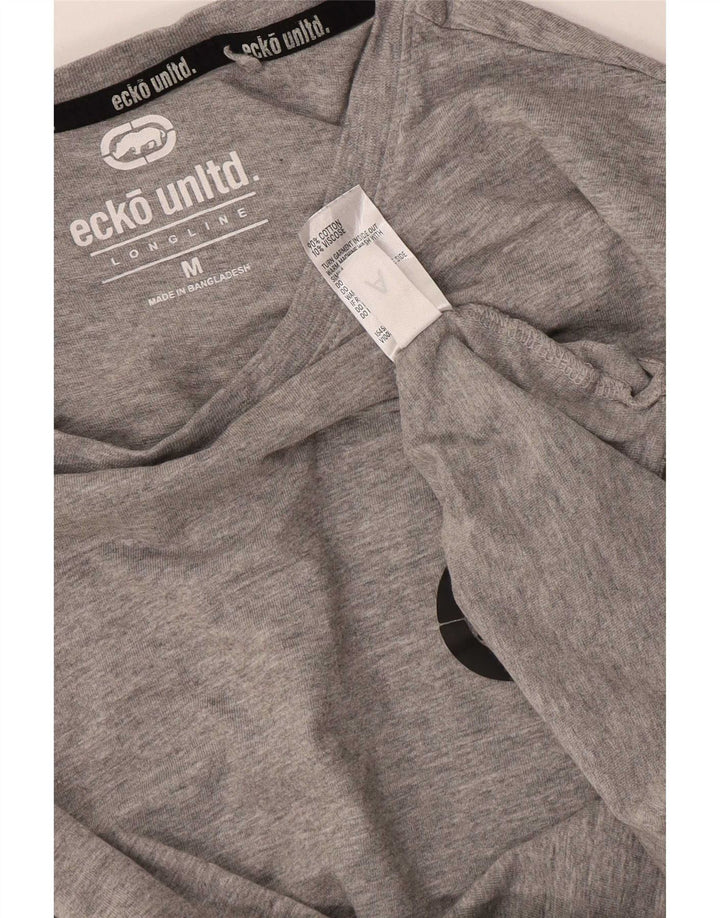 Ecko Unltd Herren-T-Shirt mit Grafik, mittelgraue Baumwolle