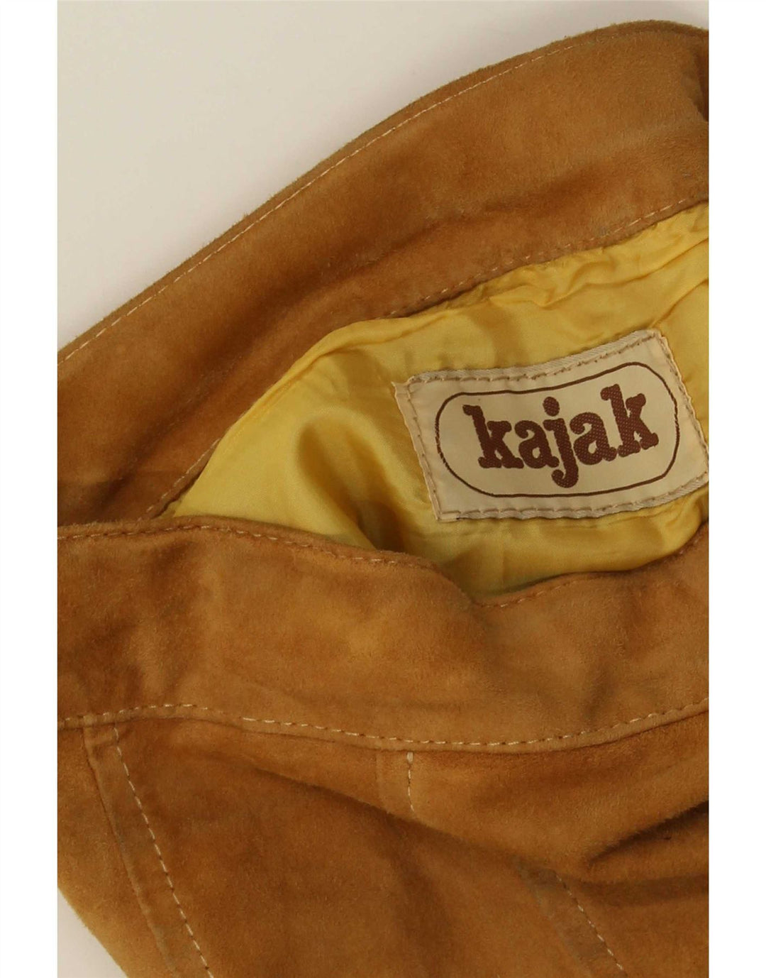 Vintage Damen Wildleder ausgestellter Rock W26 Small Brown