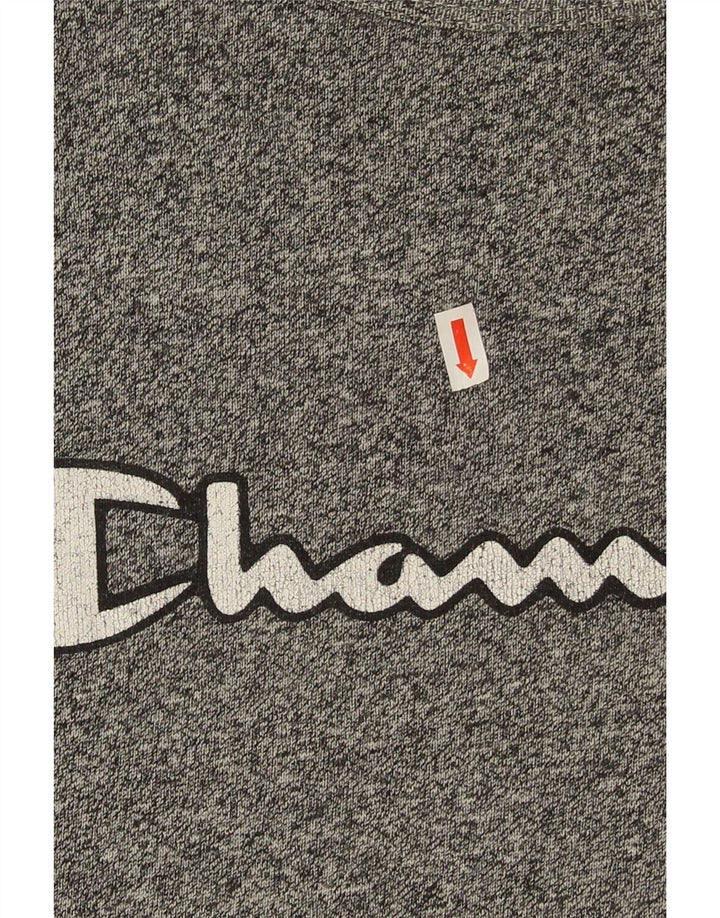 Champion Herren Grafik-T-Shirt-Oberteil XL Grau meliert