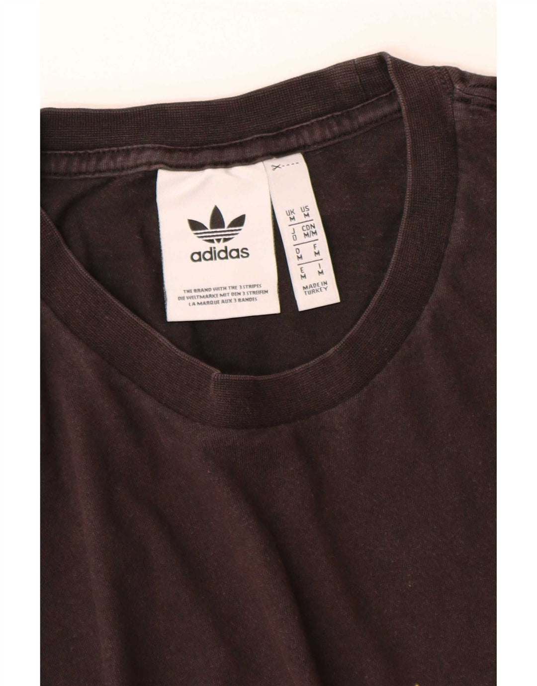 Adidas Herren Graphic T-Shirt Top Medium Schwarz