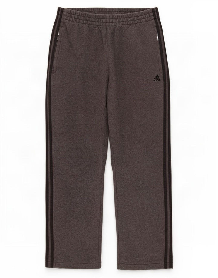 Adidas Herren Crop-Trainingshose aus mittelgrauer Baumwolle