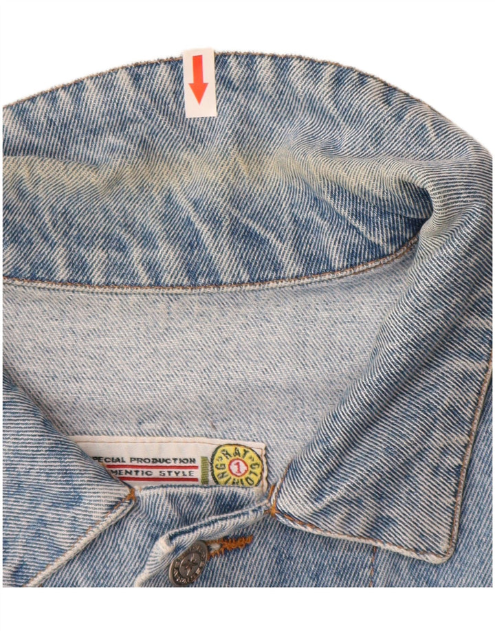 Raybest Herren Jeansjacke UK 42 XL Blaue Baumwolle