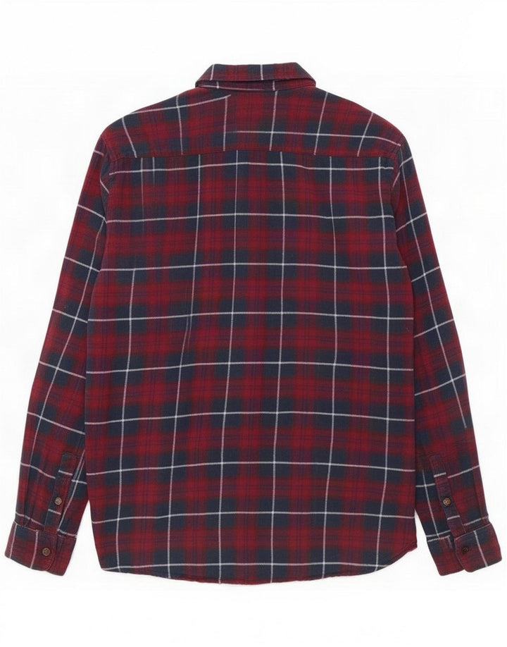 Jack & Jones Herren Flanellhemd Medium Maroon Check Cotton