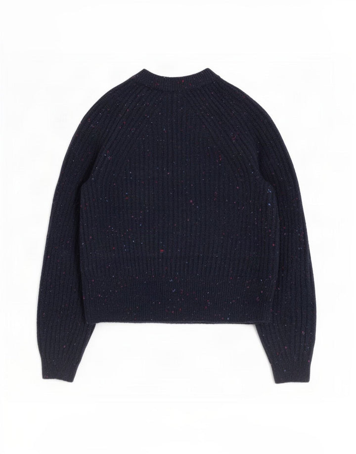 Marks & Spencer Damen-Strickjacke, Größe S, Marineblau meliert