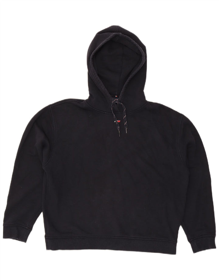Tommy Hilfiger Damen-Pullover mit übergroßem Kapuzenpullover, Gr. 14, mittleres Marineblau