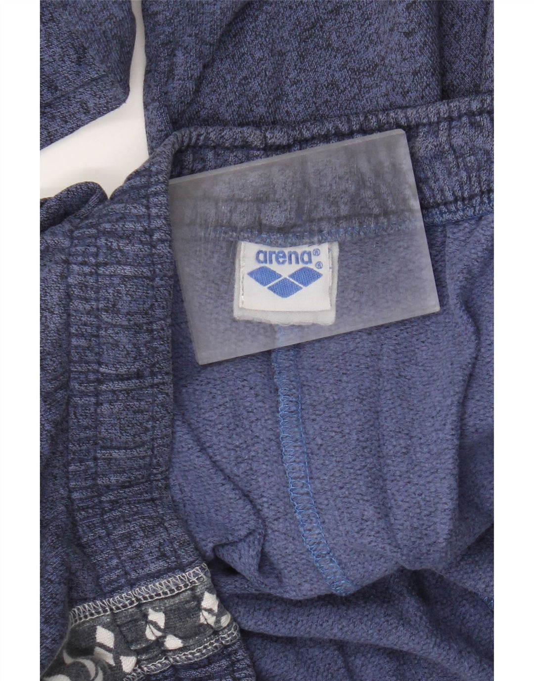 Arena Herren-Trainingshose mit Grafik, Größe L, blau meliert