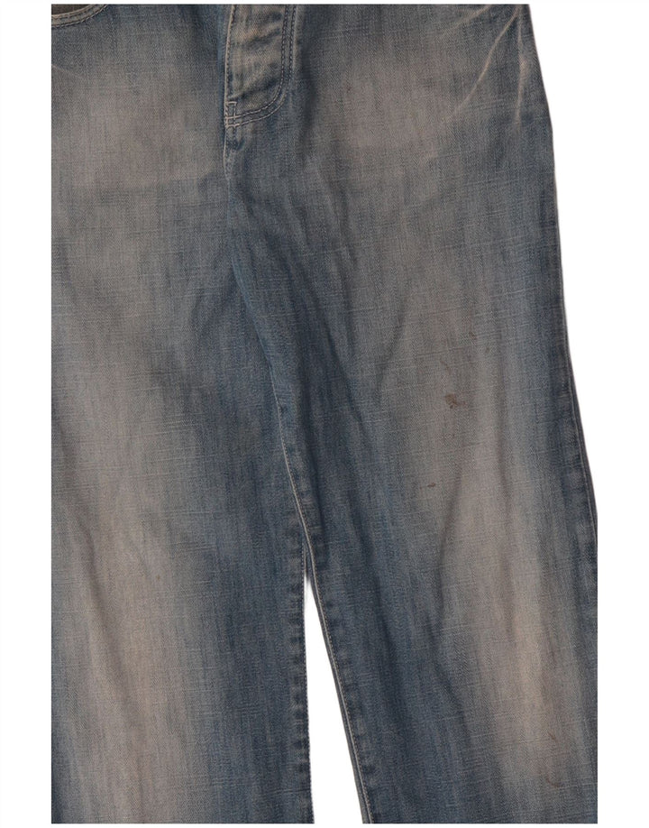 ARMANI Herren Graphic Distressed Straight Jeans W29 L31 Blau