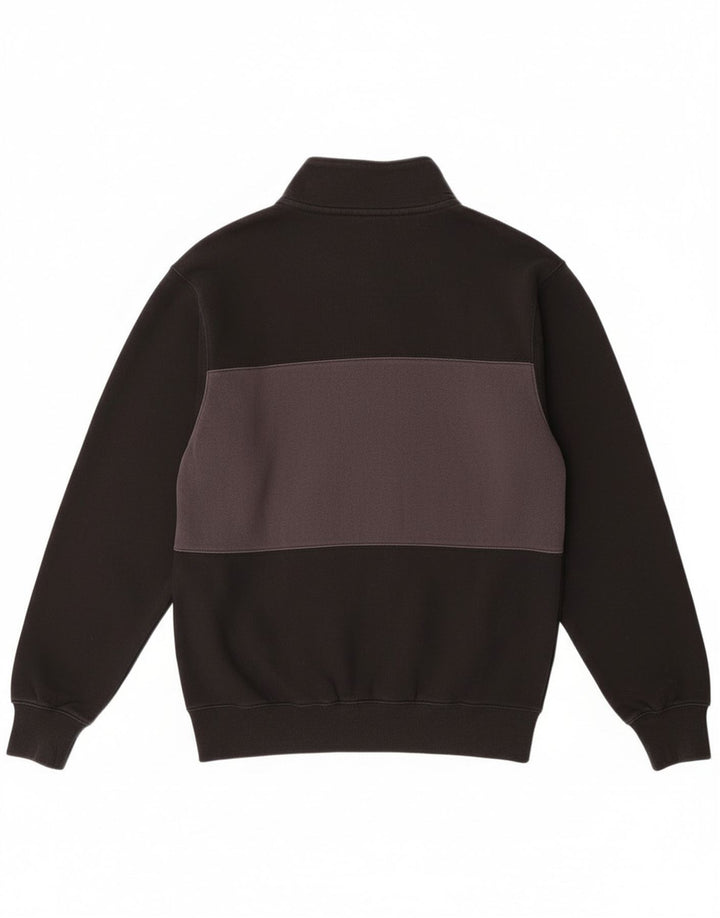 Nike Herren-Trainingsanzugoberteil, XS, schwarze Farbblock-Baumwolle