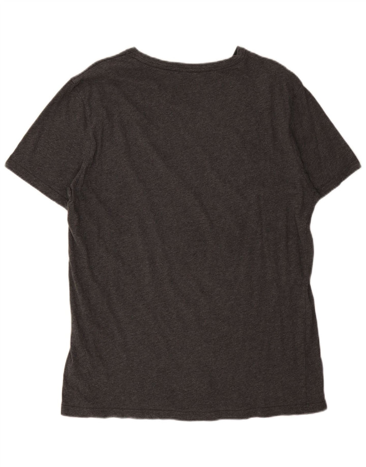 Tommy Hilfiger Herren-T-Shirt mit Grafik, groß, aus grauer Baumwolle