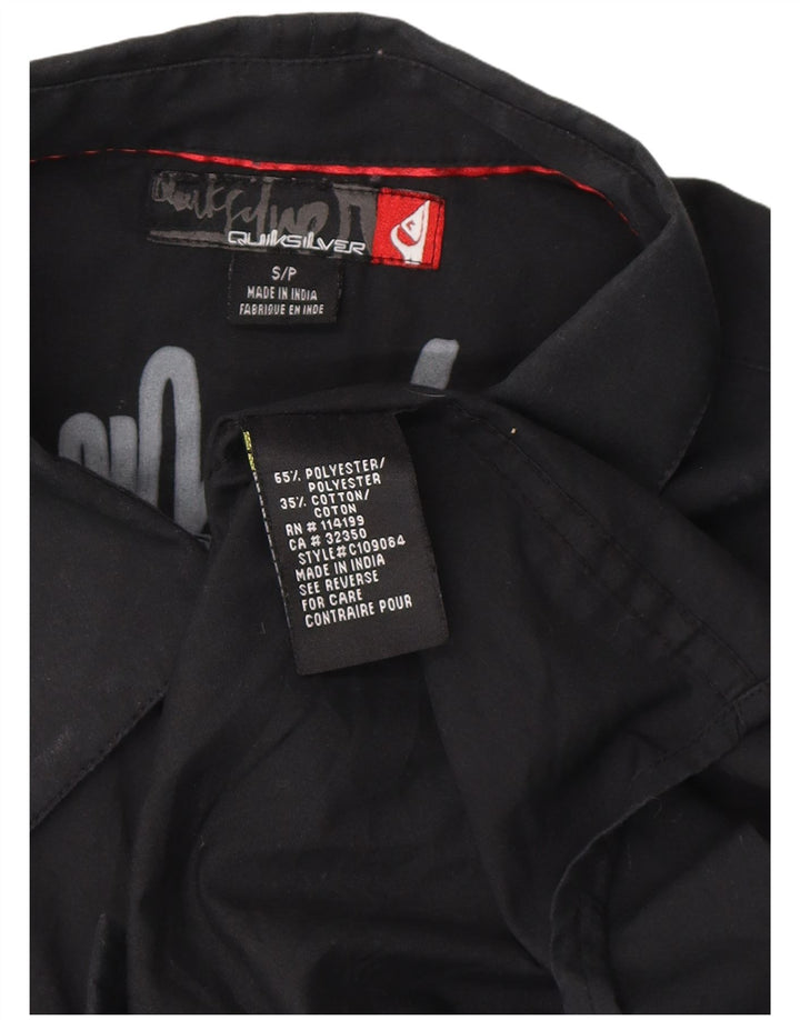 Quiksilver Mens Graphic Shirt Small Schwarz Polyester