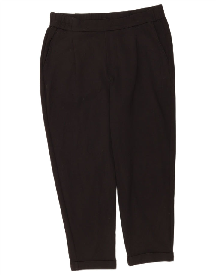 Benetton Damen Tapered Capri-Hose W30 L22 Schwarz