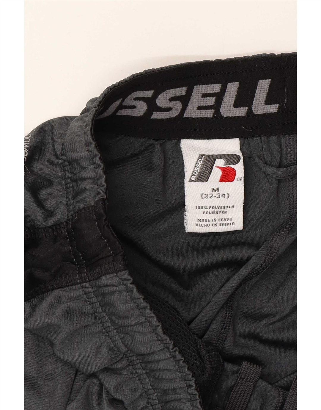 Russell Athletic Herren-Sportshorts aus mittelgrauem Colourblock-Polyester