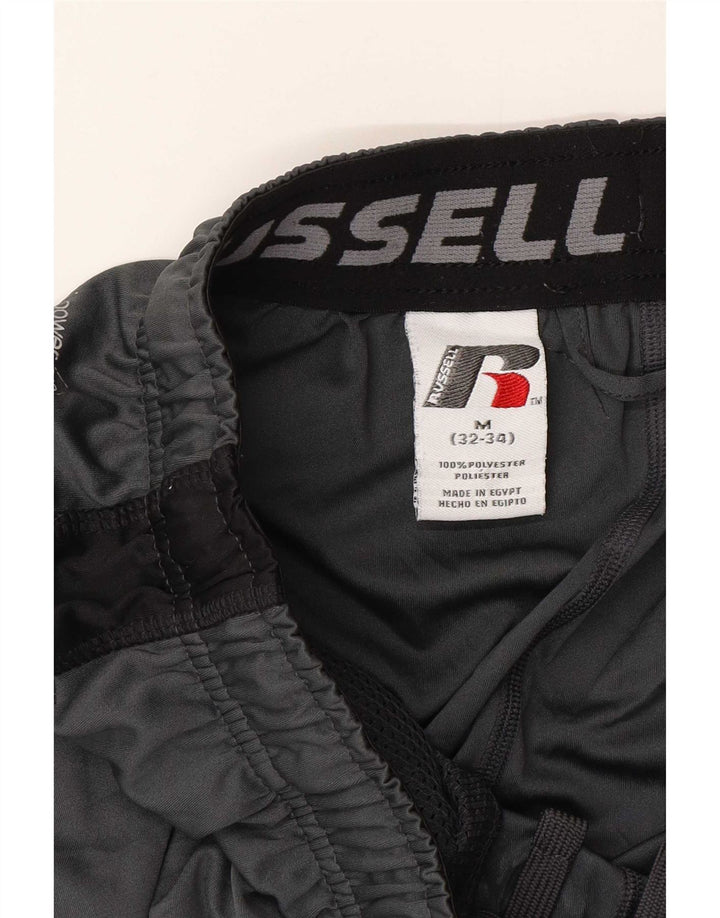 Russell Athletic Herren-Sportshorts aus mittelgrauem Colourblock-Polyester