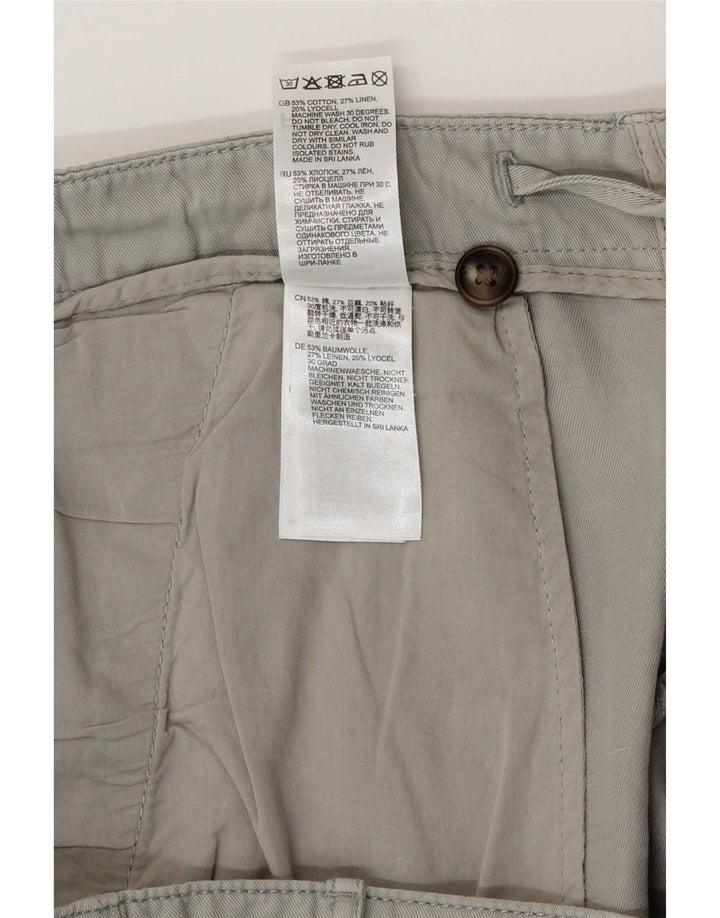 Reiss Herren-Chinoshorts W36, große graue Baumwolle