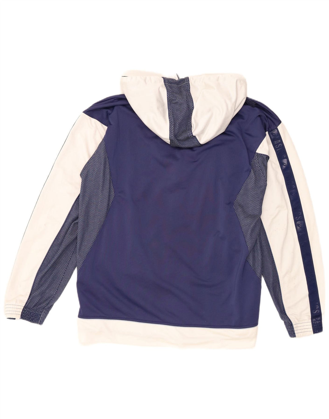 Asics Herren-Trainingsanzug mit grafischer Kapuze, groß, Marineblau, Farbblock