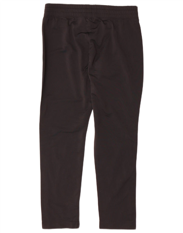 NIKE Damen-Trainingshose UK 14 Mittelschwarzes Colourblock-Polyester