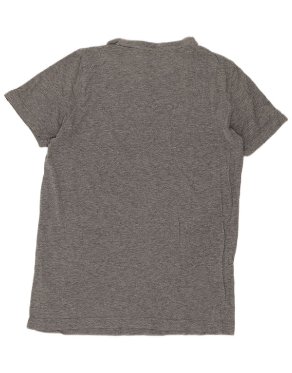 Puma Jungen T-Shirt mit normaler Grafik, 15–16 Jahre, graue Baumwolle