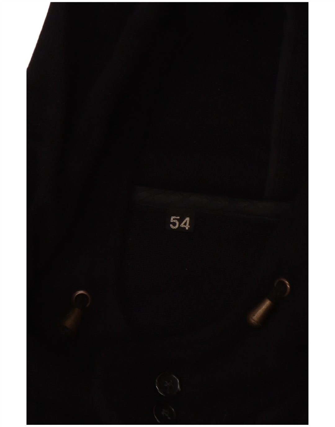 VINTAGE Herren Dufflecoat mit Kapuze IT 54 2XL Marineblau