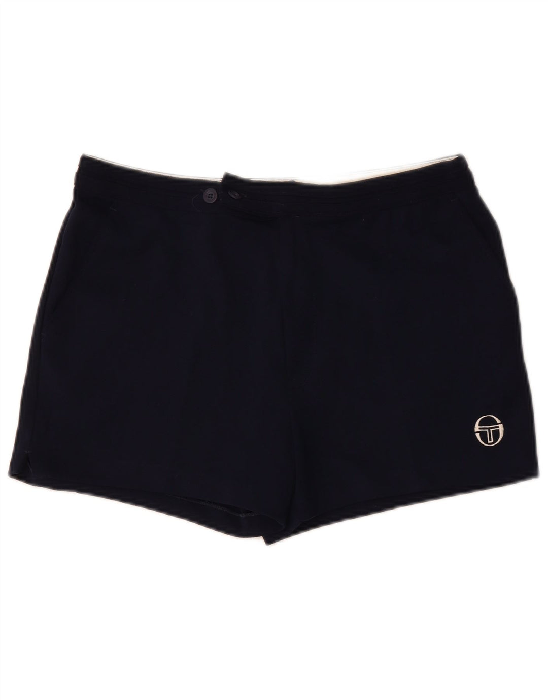 SERGIO TACCHINI Herren Chino Shorts IT 52 XL W34 Marineblau Polyester