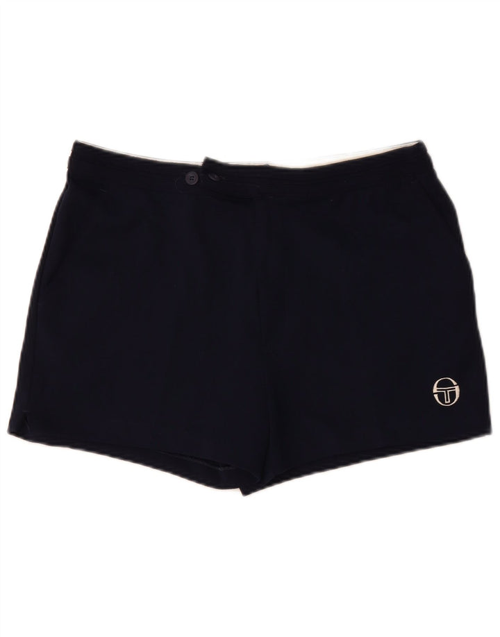 SERGIO TACCHINI Herren Chino Shorts IT 52 XL W34 Marineblau Polyester