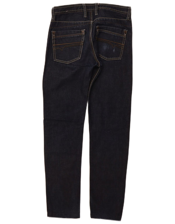 DIESEL Straight Jeans für Jungen, 11–12 Jahre, W28 L27, marineblaue Baumwolle
