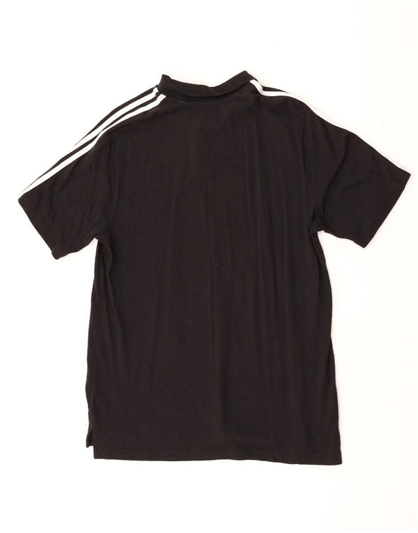 Adidas Herren Poloshirt Große schwarze Baumwolle