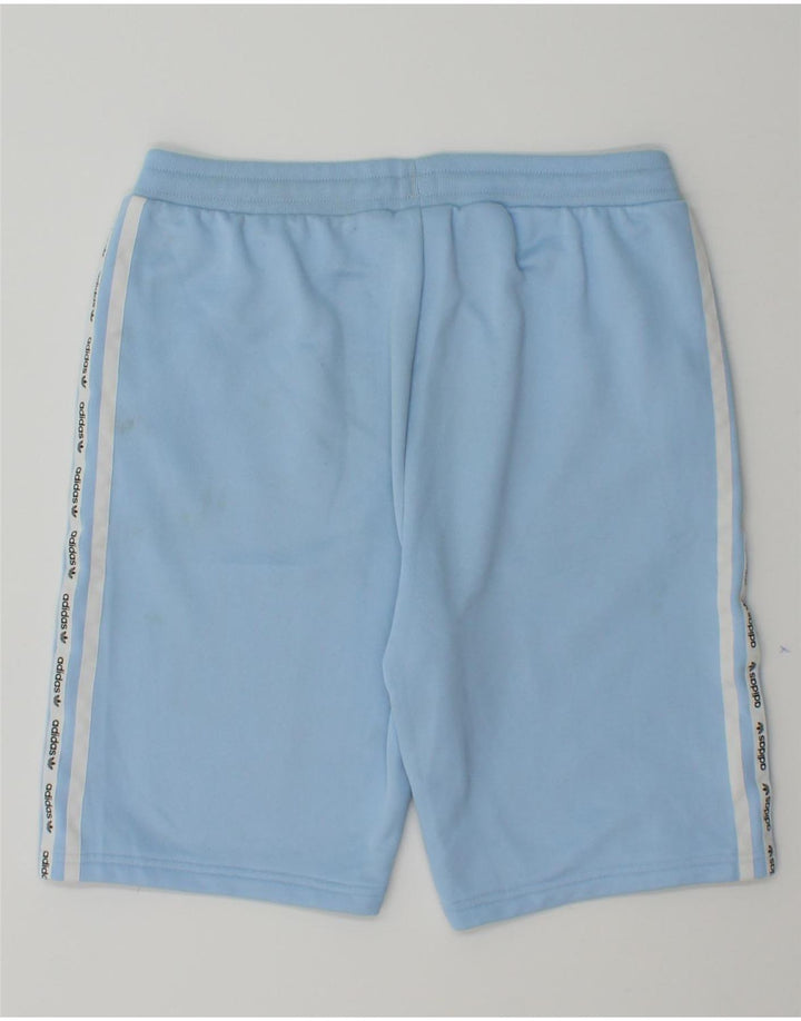 ADIDAS Boys Graphic Sport Shorts 13-14 Years  Blue Polyester Vintage Adidas and Second-Hand Adidas from Messina Hembry 
